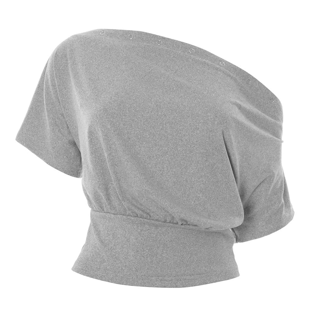Women’s One-Shoulder Pleated Top