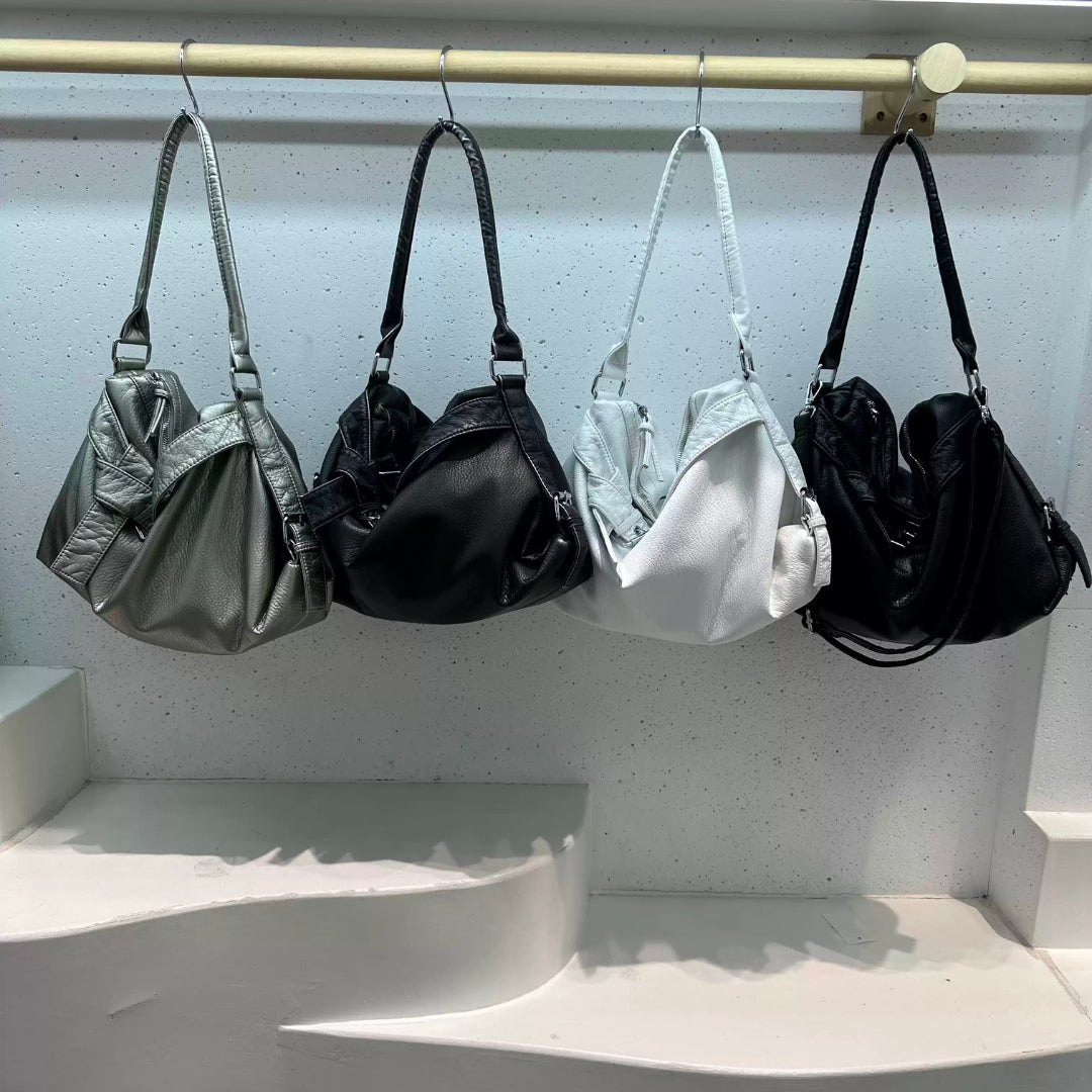 Slouchy Leather Shoulder Bag