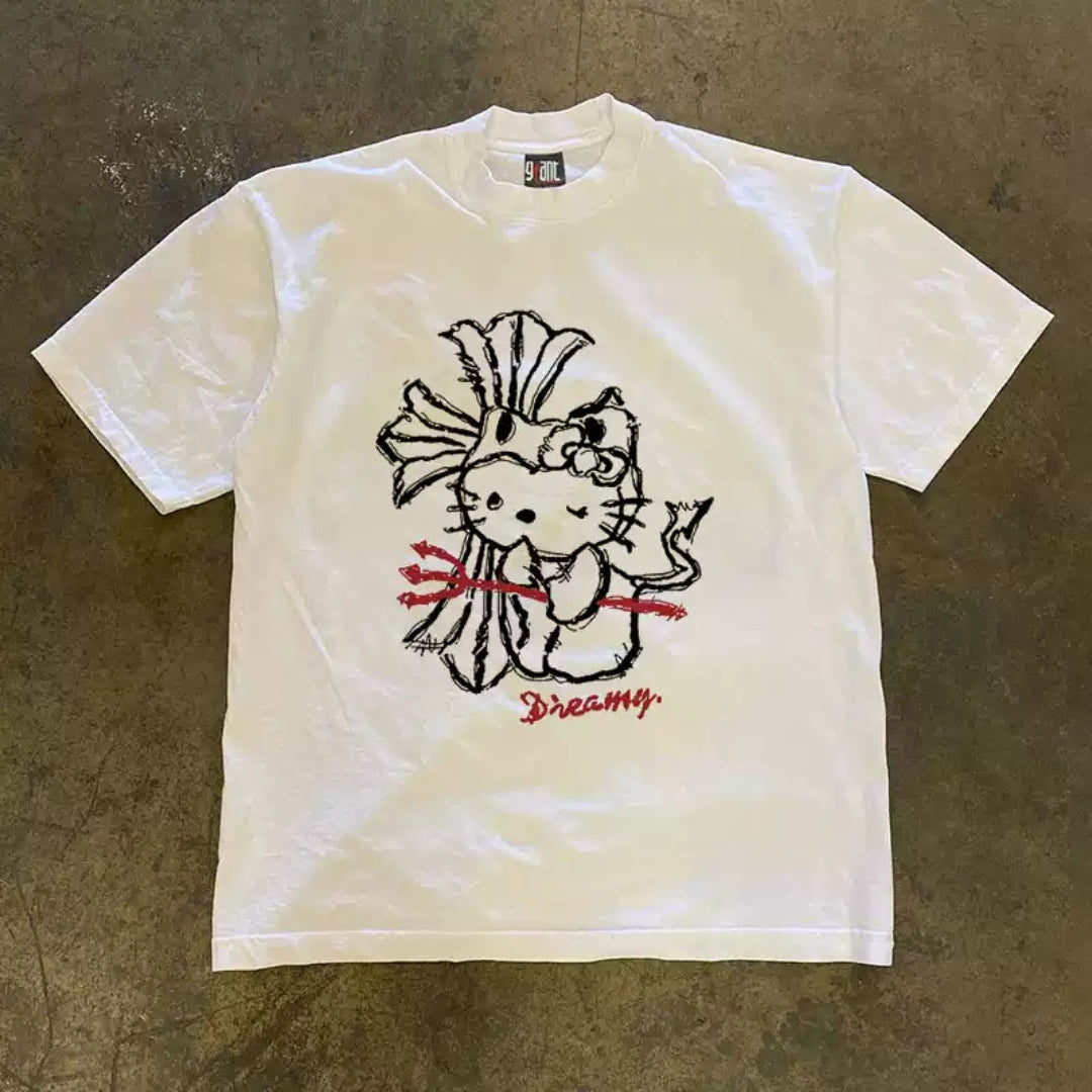 Grunge Character Graphic Tee