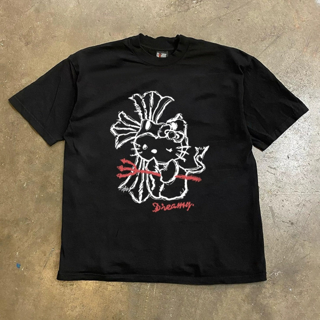 Grunge Character Graphic Tee