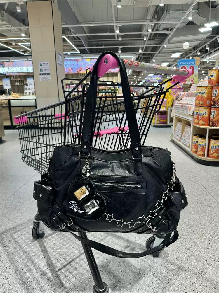 High-End Large Capacity Retro Tote Shoulder Bag