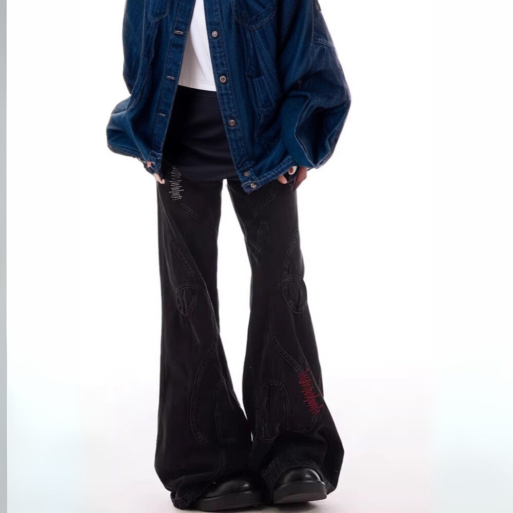 Y2K High Waist Flared Jeans