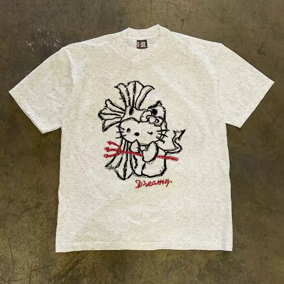 Grunge Character Graphic Tee