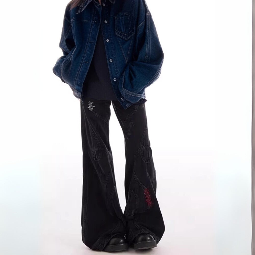 Y2K High Waist Flared Jeans