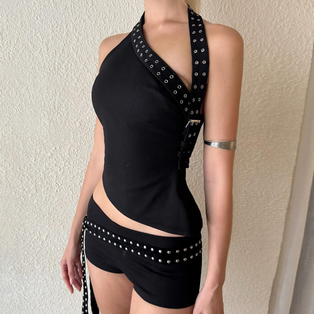 "Rebel Heart" Grommet Asymmetrical Set