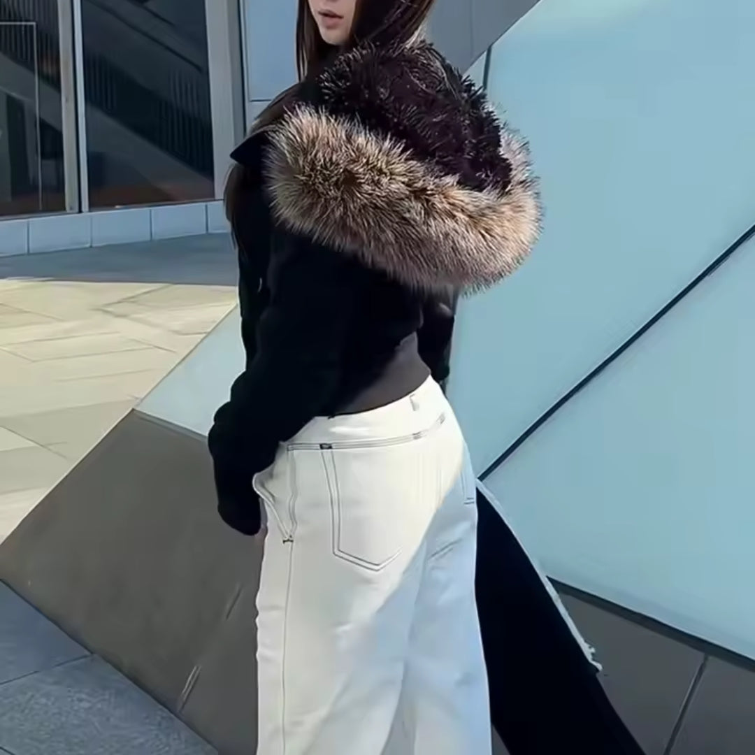 Embroidered Cropped Jacket