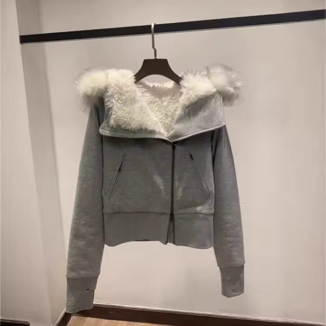Embroidered Cropped Jacket