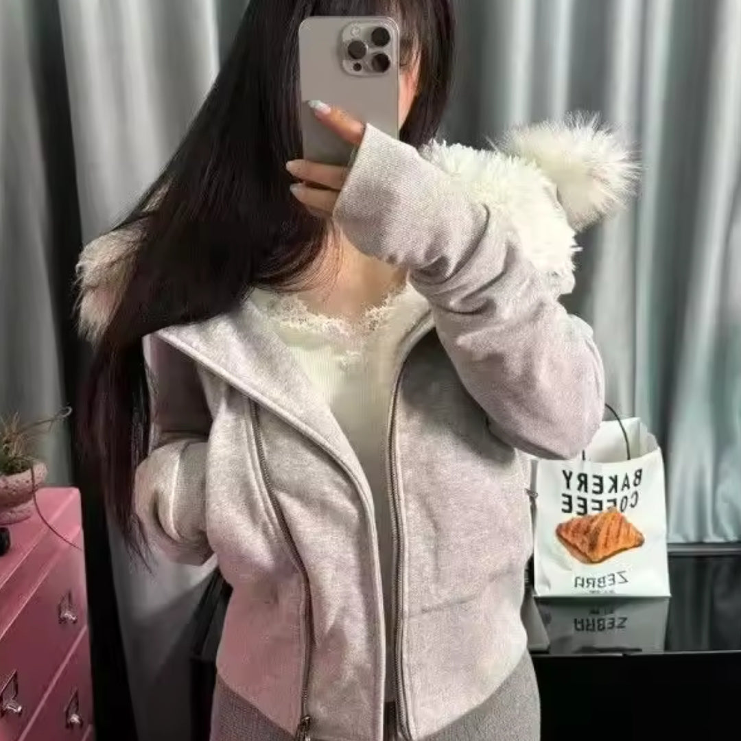 Embroidered Cropped Jacket