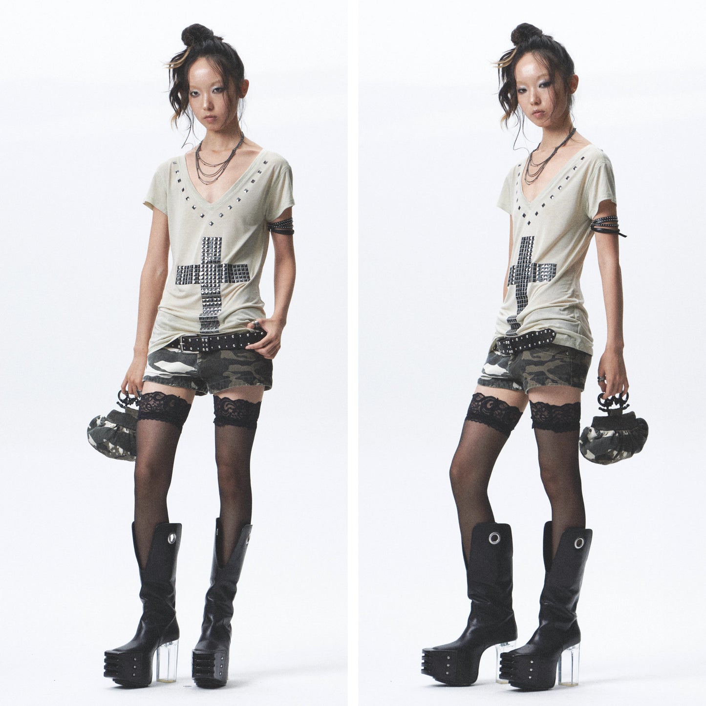 Heavy-Duty Washed Camouflage Handbag