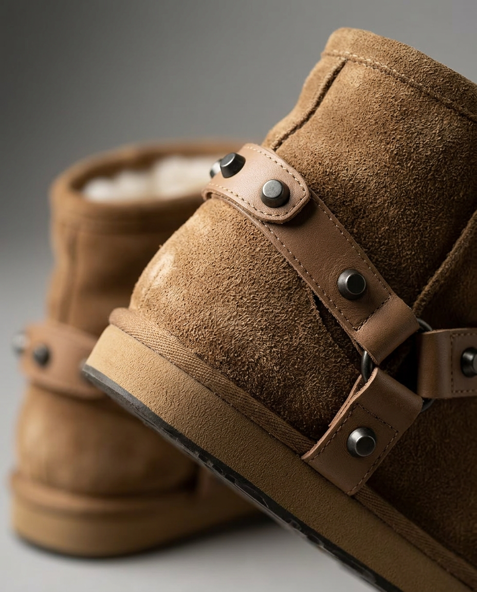 Studded Wool Boots