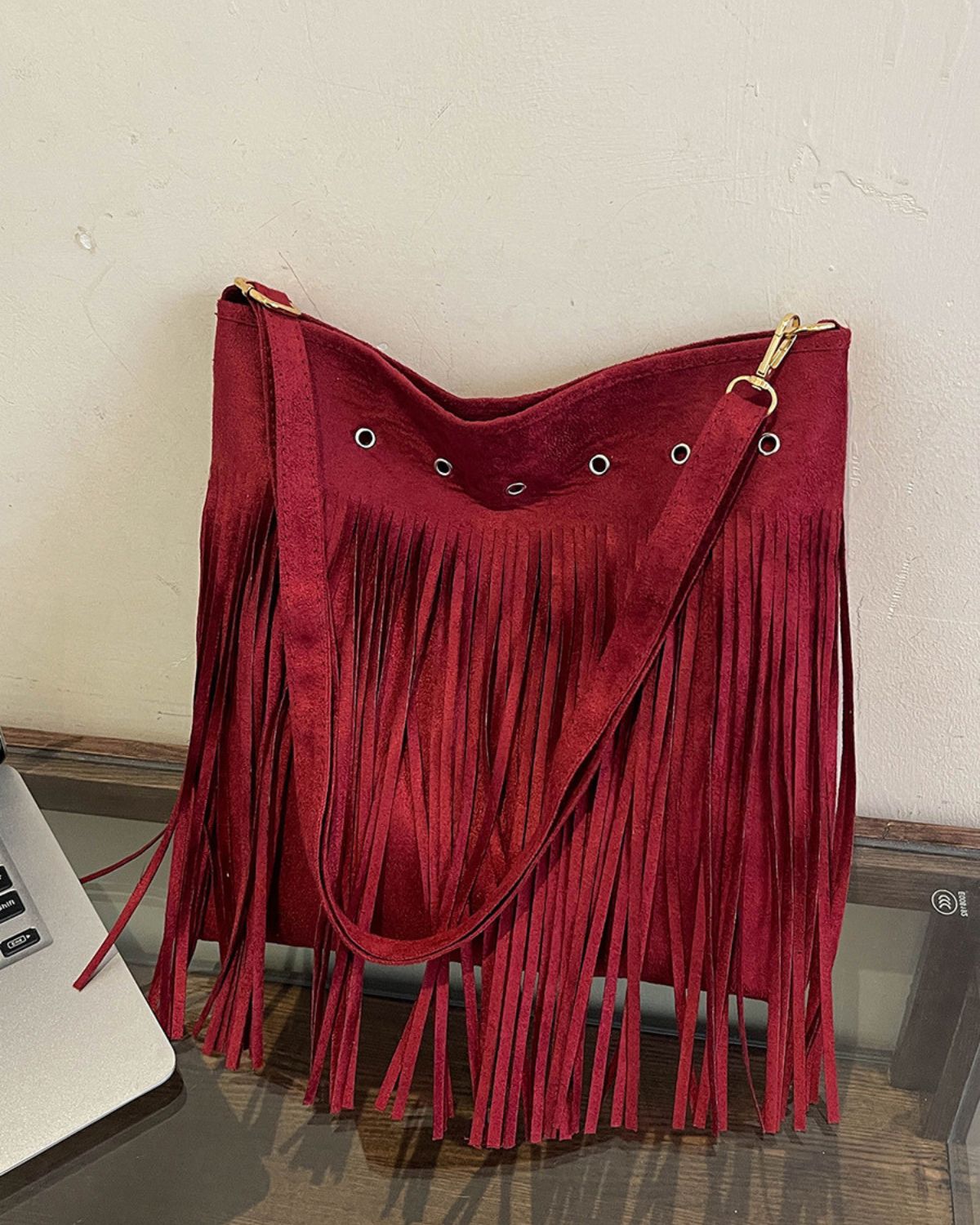 Fringed Crossbody Shoulder Bag