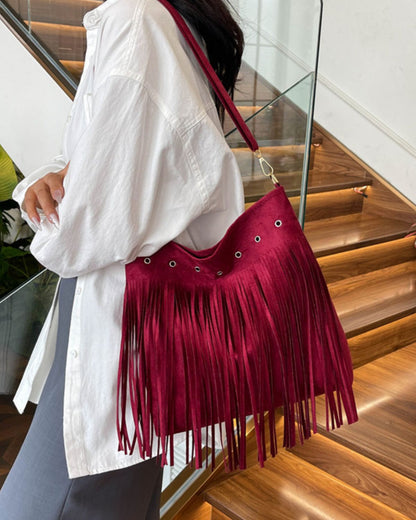 Fringed Crossbody Shoulder Bag