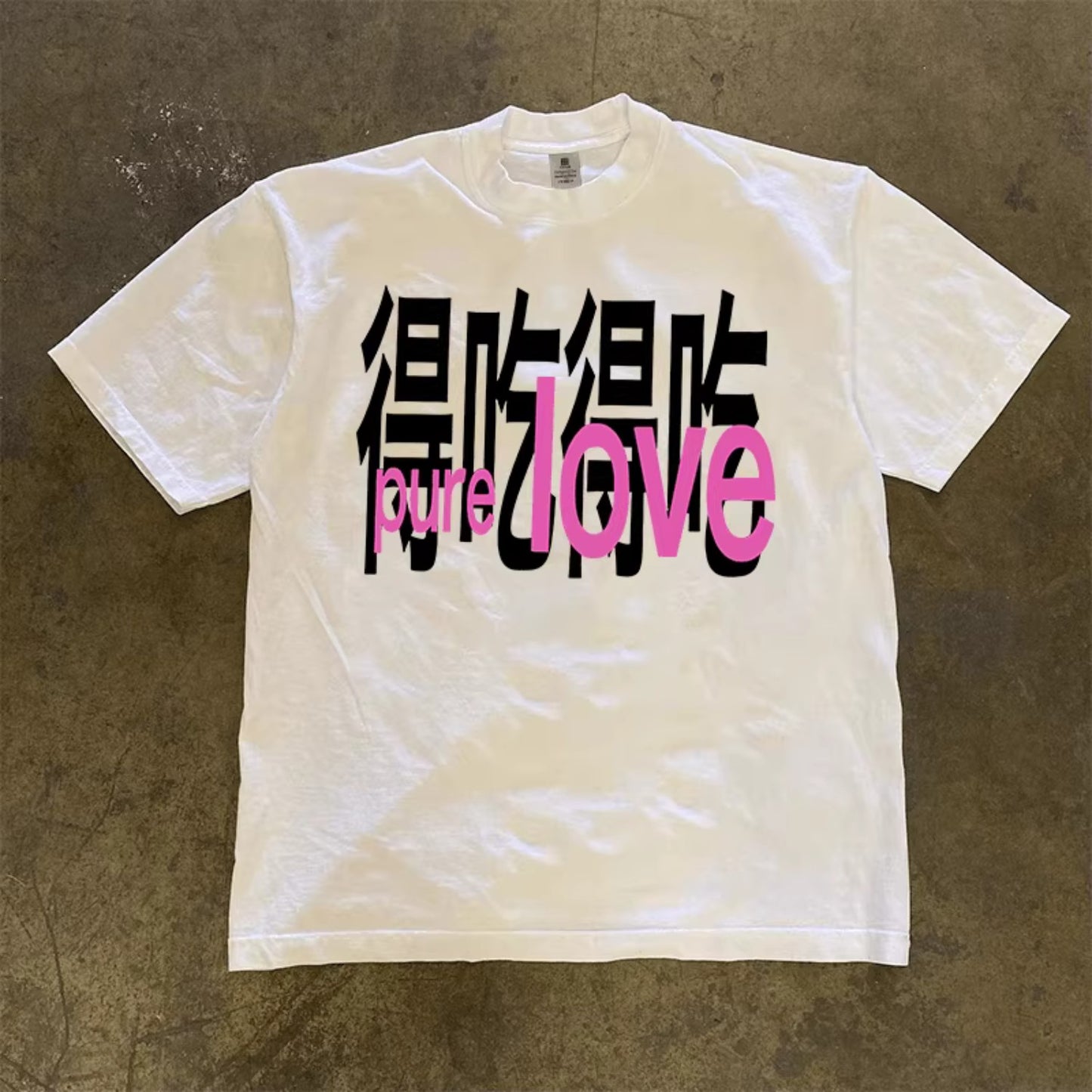 Pure Love Graphic Cotton T-Shirt