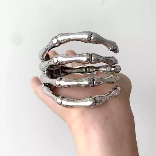 Gothic Skeleton Claw Cuff