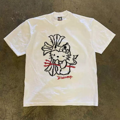 Grunge Character Graphic Tee