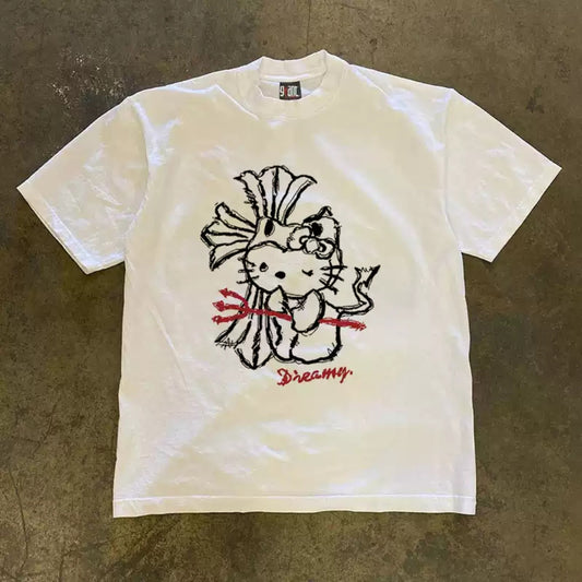 Grunge Character Graphic Tee