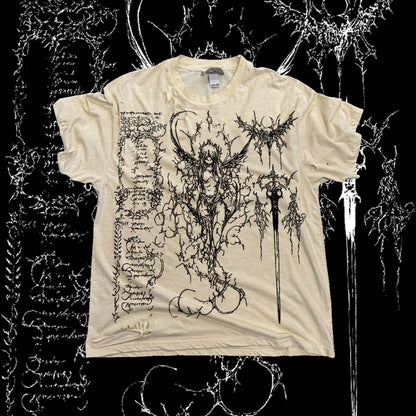 Dark Punk Distressed Graphic Tee