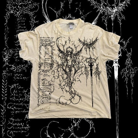 Dark Punk Distressed Graphic Tee