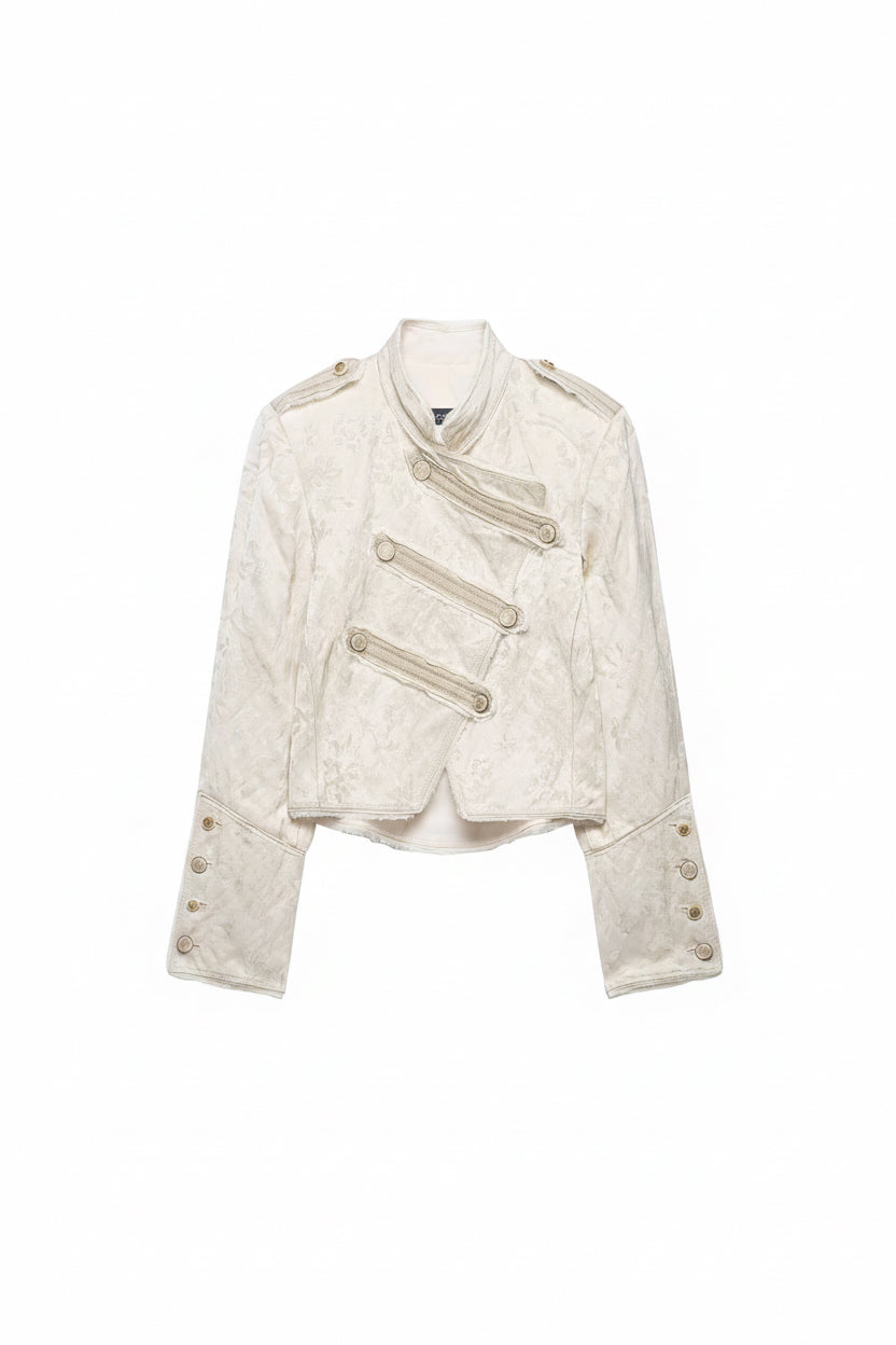 Elegant Jacquard Cropped Jacket