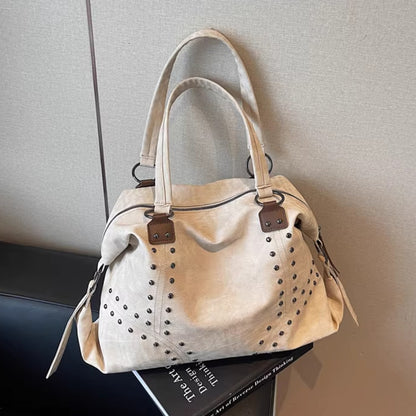 Studded Commuter Tote Bag