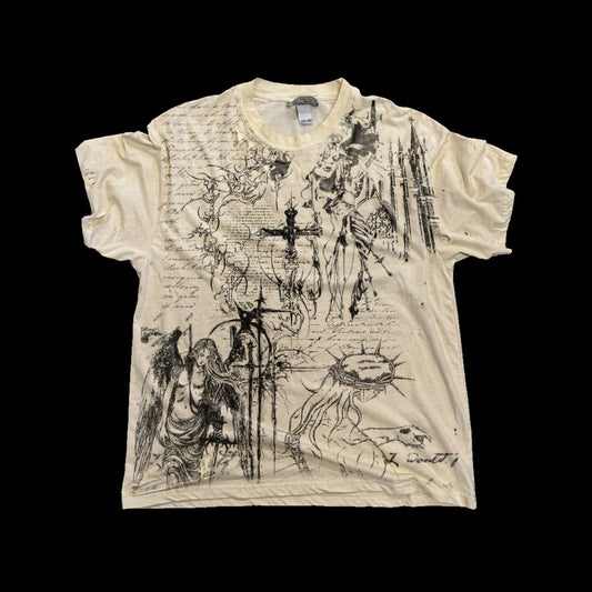 Vintage Distressed Graffiti Art Tee