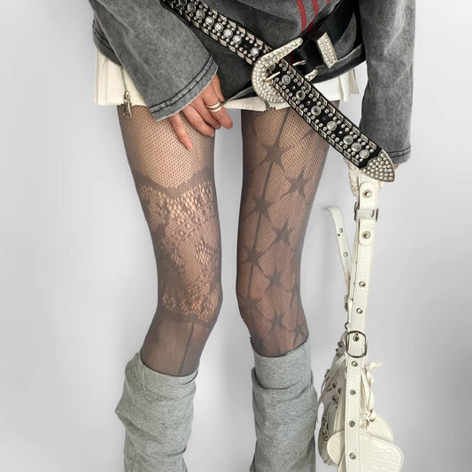 Elegant Lace Fishnet Stockings
