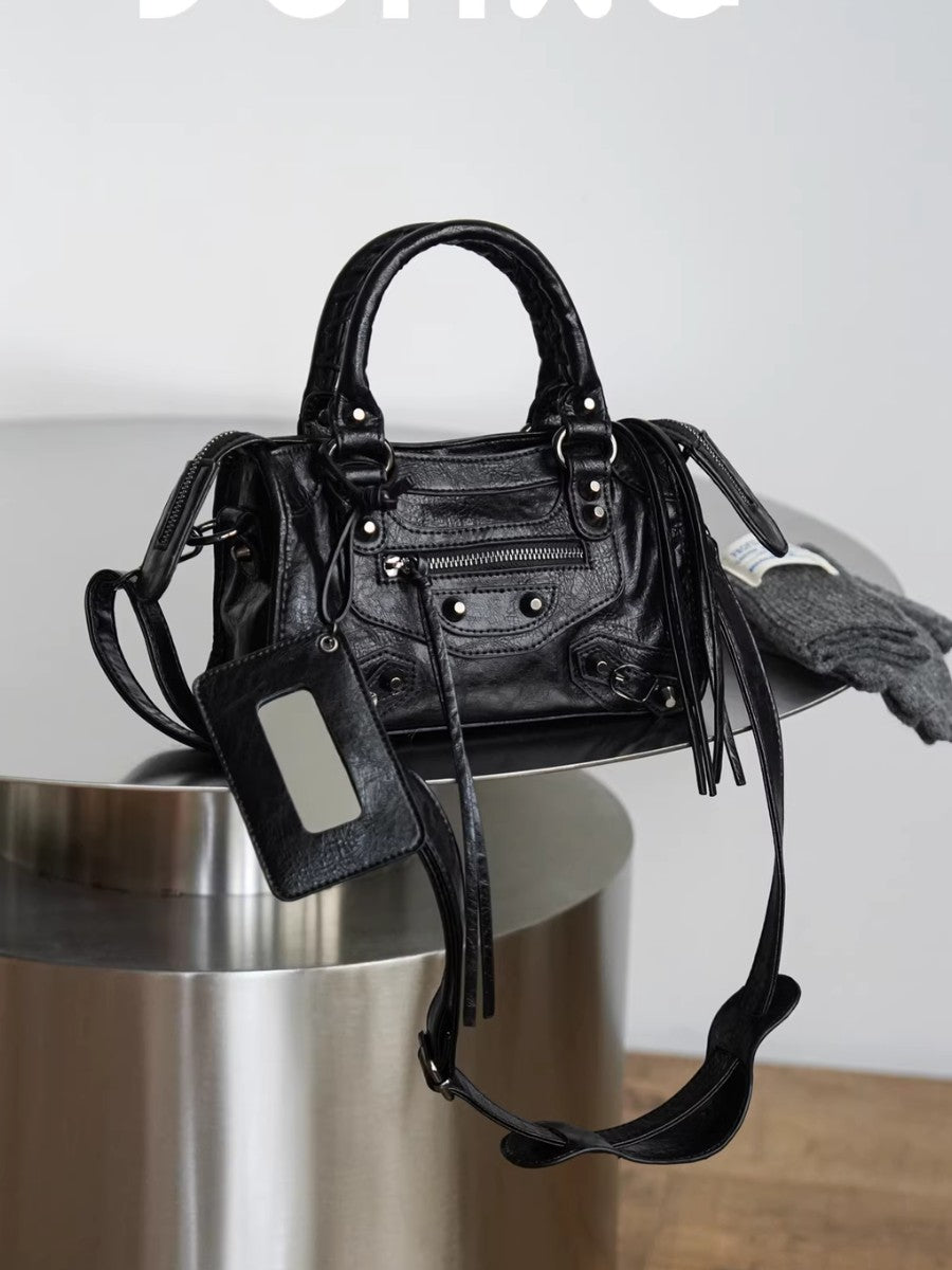 Retro Motorcycle Mini Square Bag