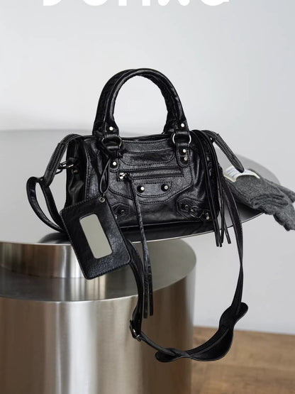 Retro Motorcycle Mini Square Bag