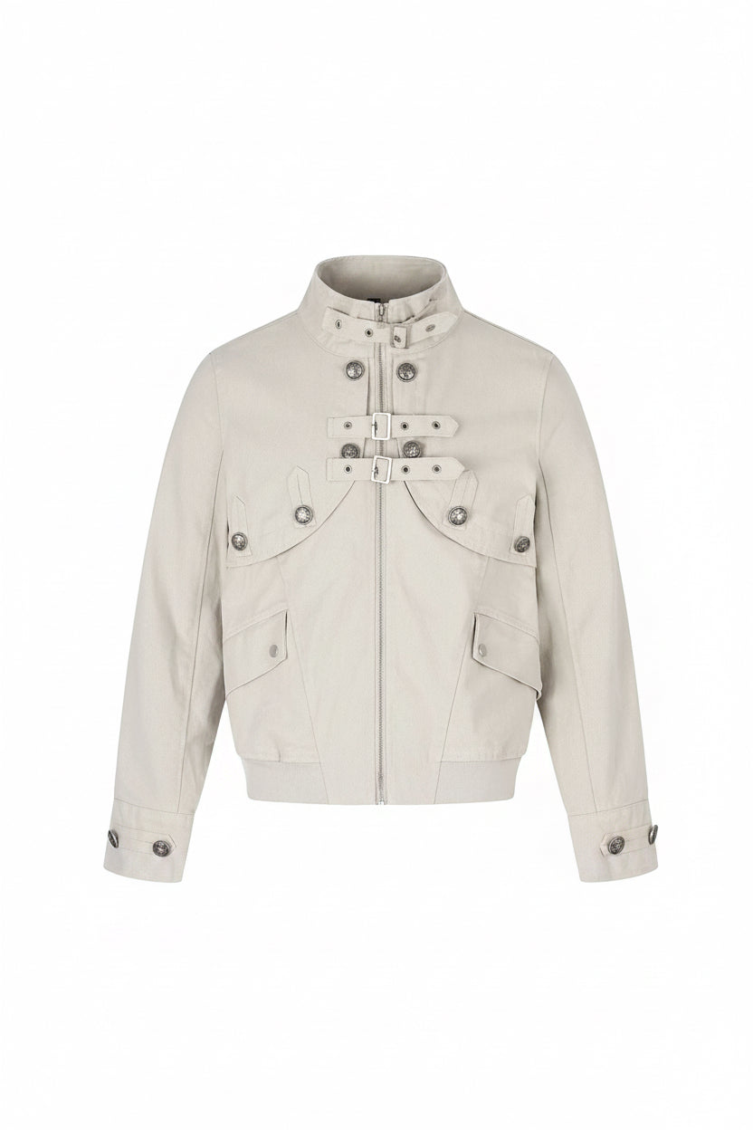 Buckle Detail Utility Jacket