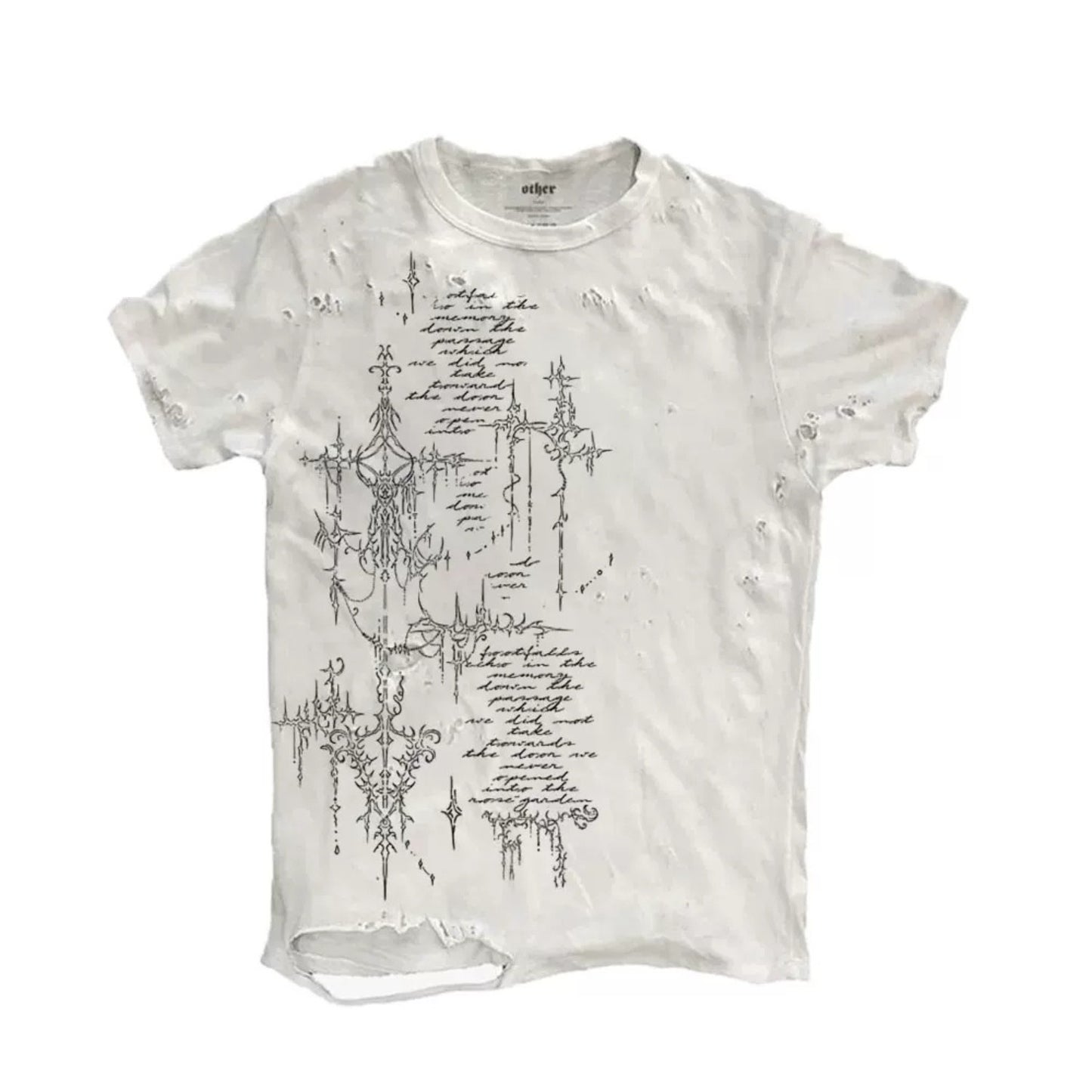 Distressed Gothic Streetwear Graphic Tee
