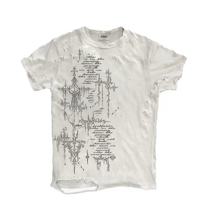 Distressed Gothic Streetwear Graphic Tee