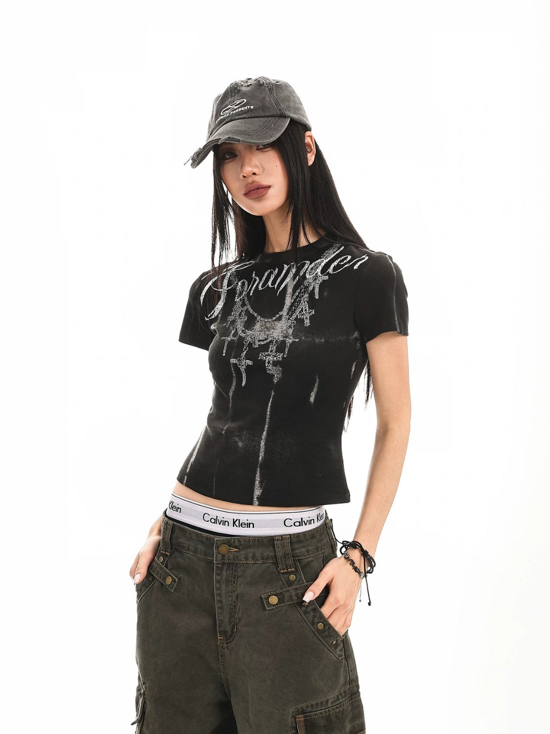 Retro Punk Graphic Slim Tee