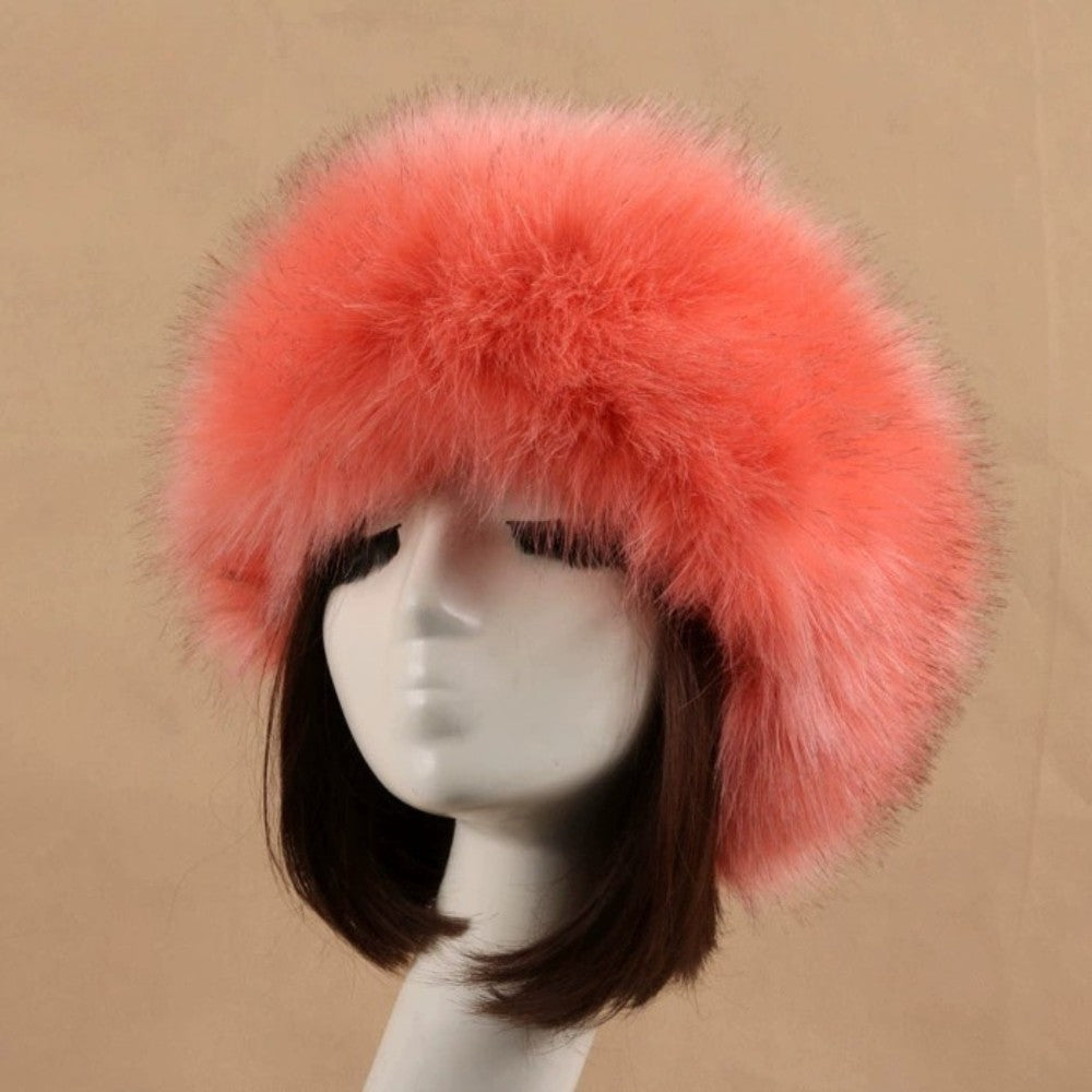 Imitation Fox Fur Hollow Top Hat