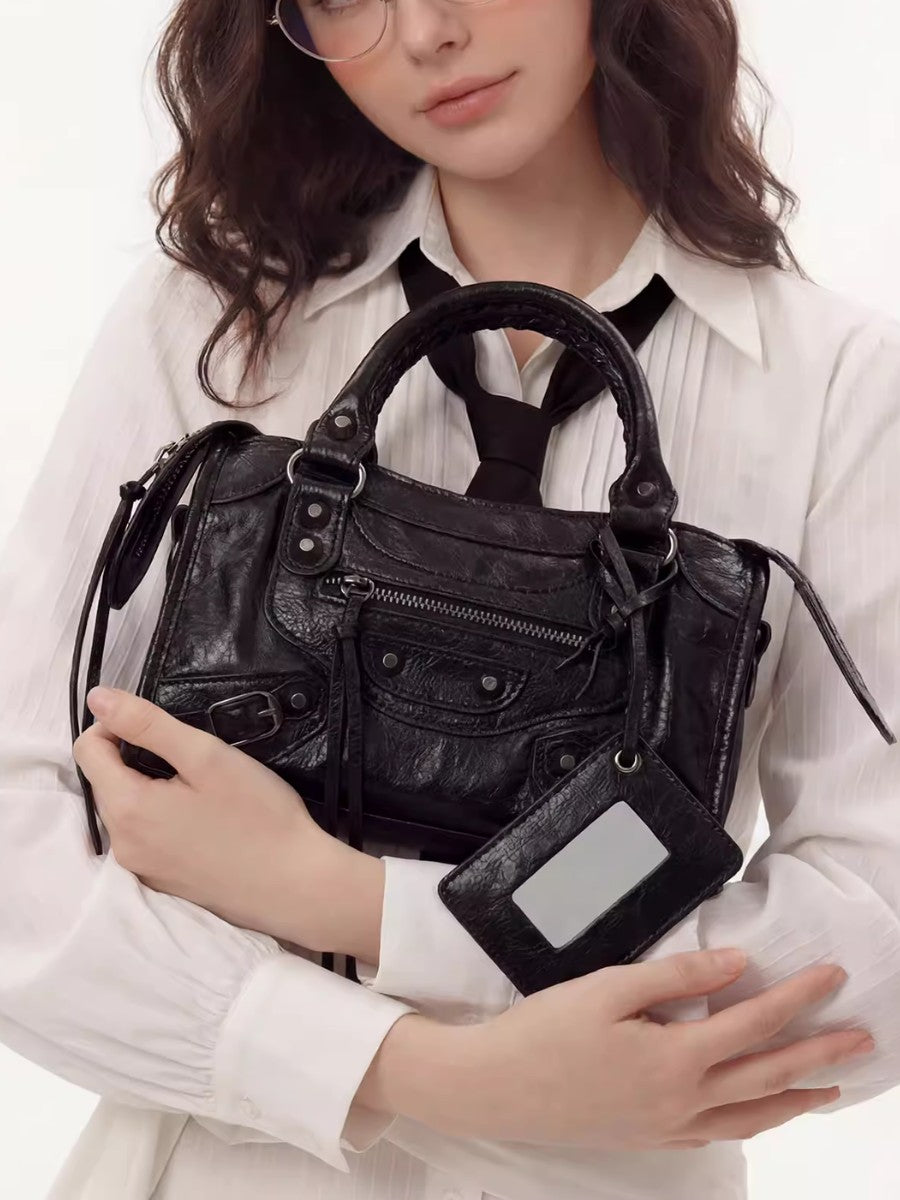 Retro Motorcycle Mini Square Bag
