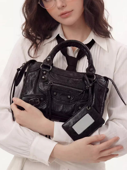 Retro Motorcycle Mini Square Bag