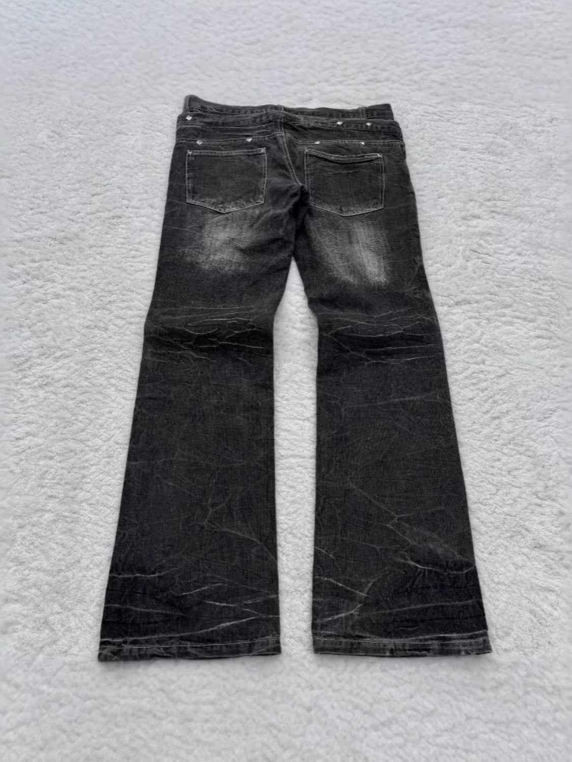 Y2K Distressed Flared Denim Jeans