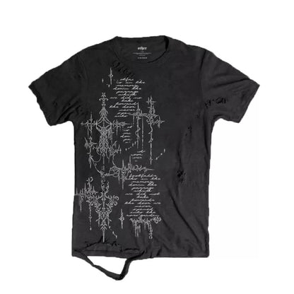 Distressed Gothic Streetwear Graphic Tee