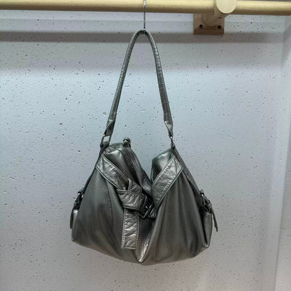 Slouchy Leather Shoulder Bag