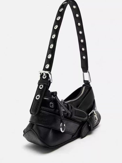 Retro Motorcycle Baguette Bag