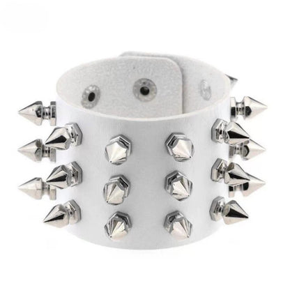 Gothic Skull Rivet Leather Bracelet
