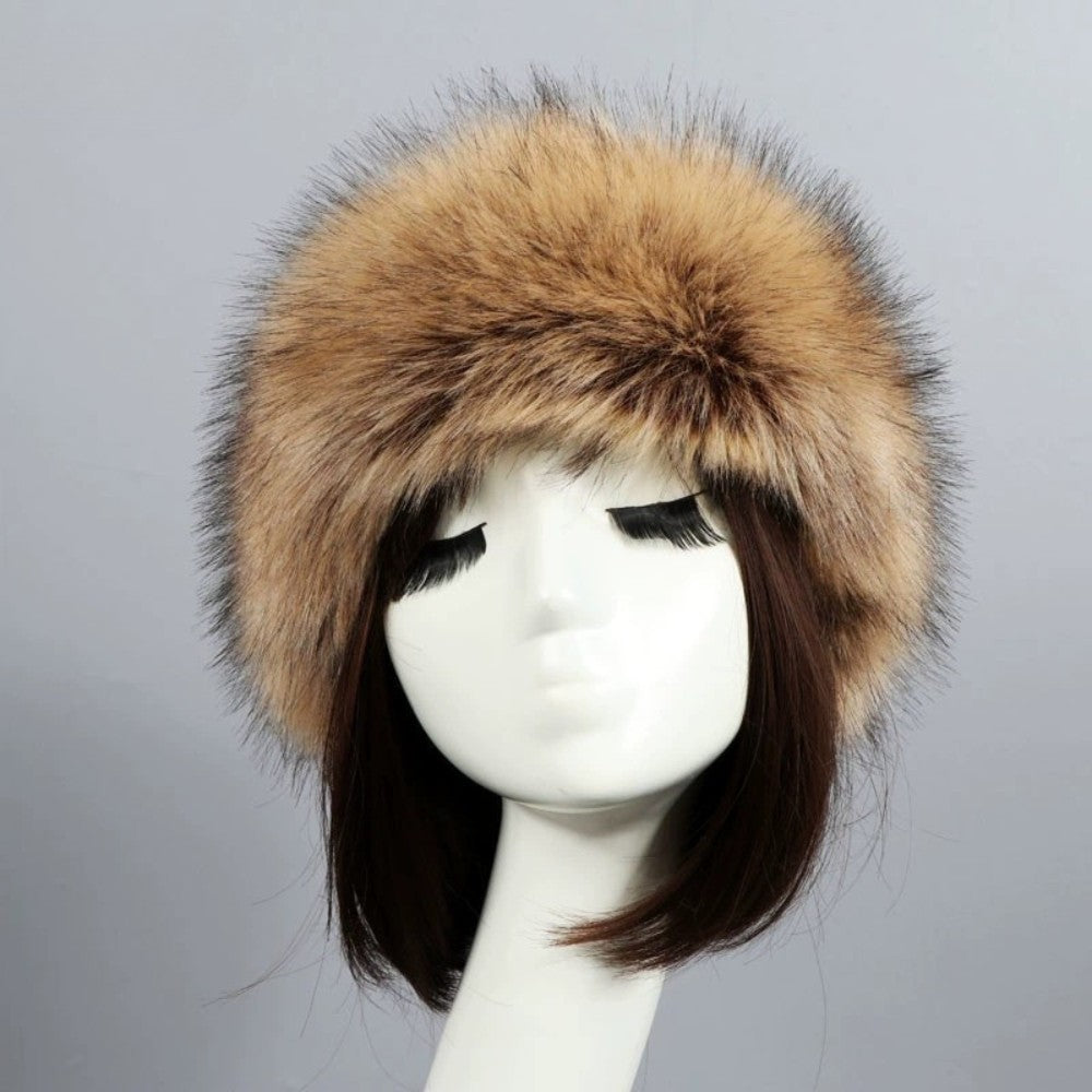Imitation Fox Fur Hollow Top Hat
