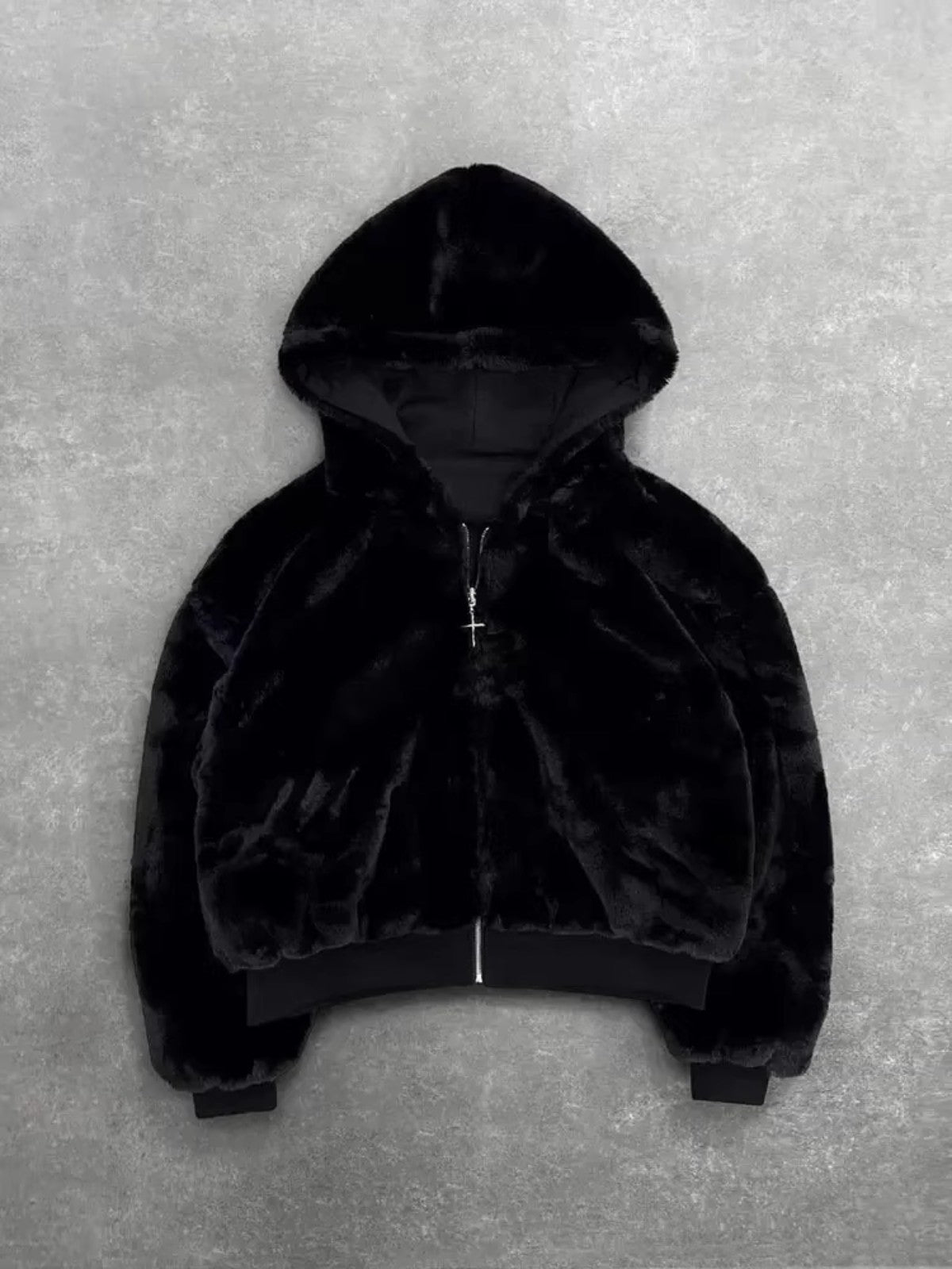 Reversible Leopard Print Zipper Hoodie