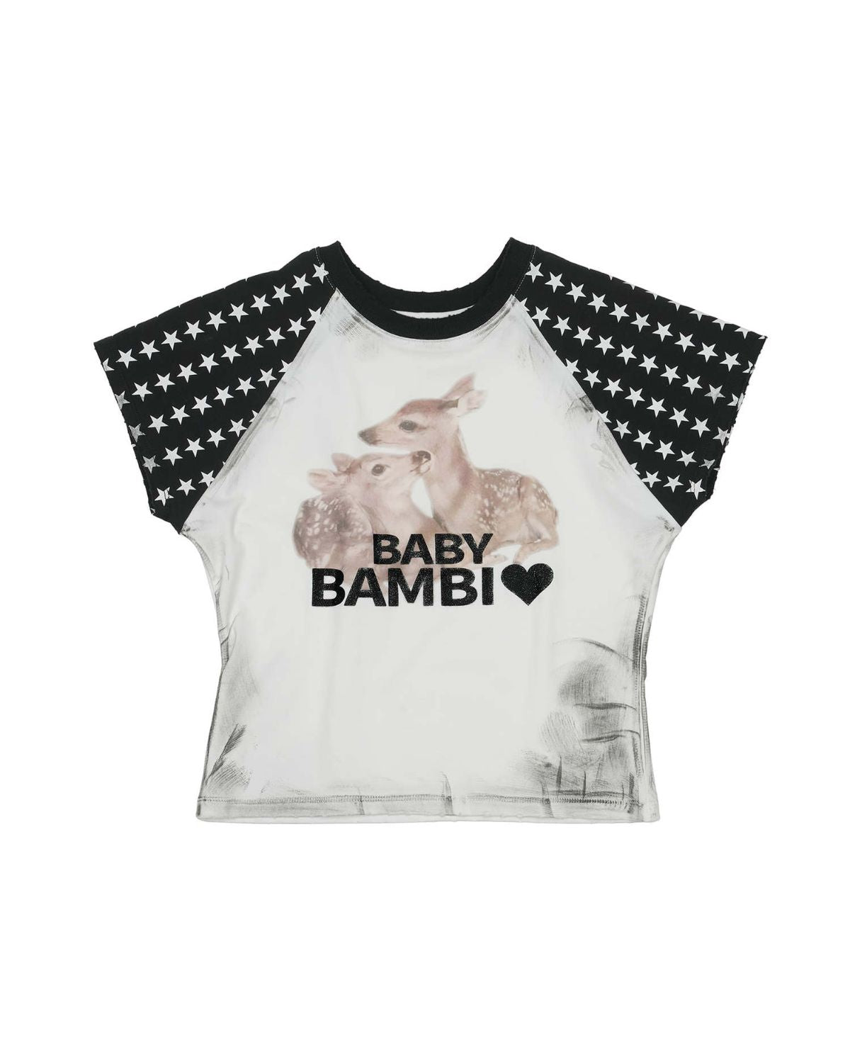 Music Print Crop Tee