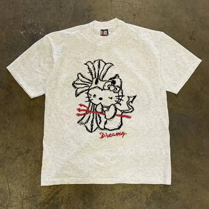 Grunge Character Graphic Tee
