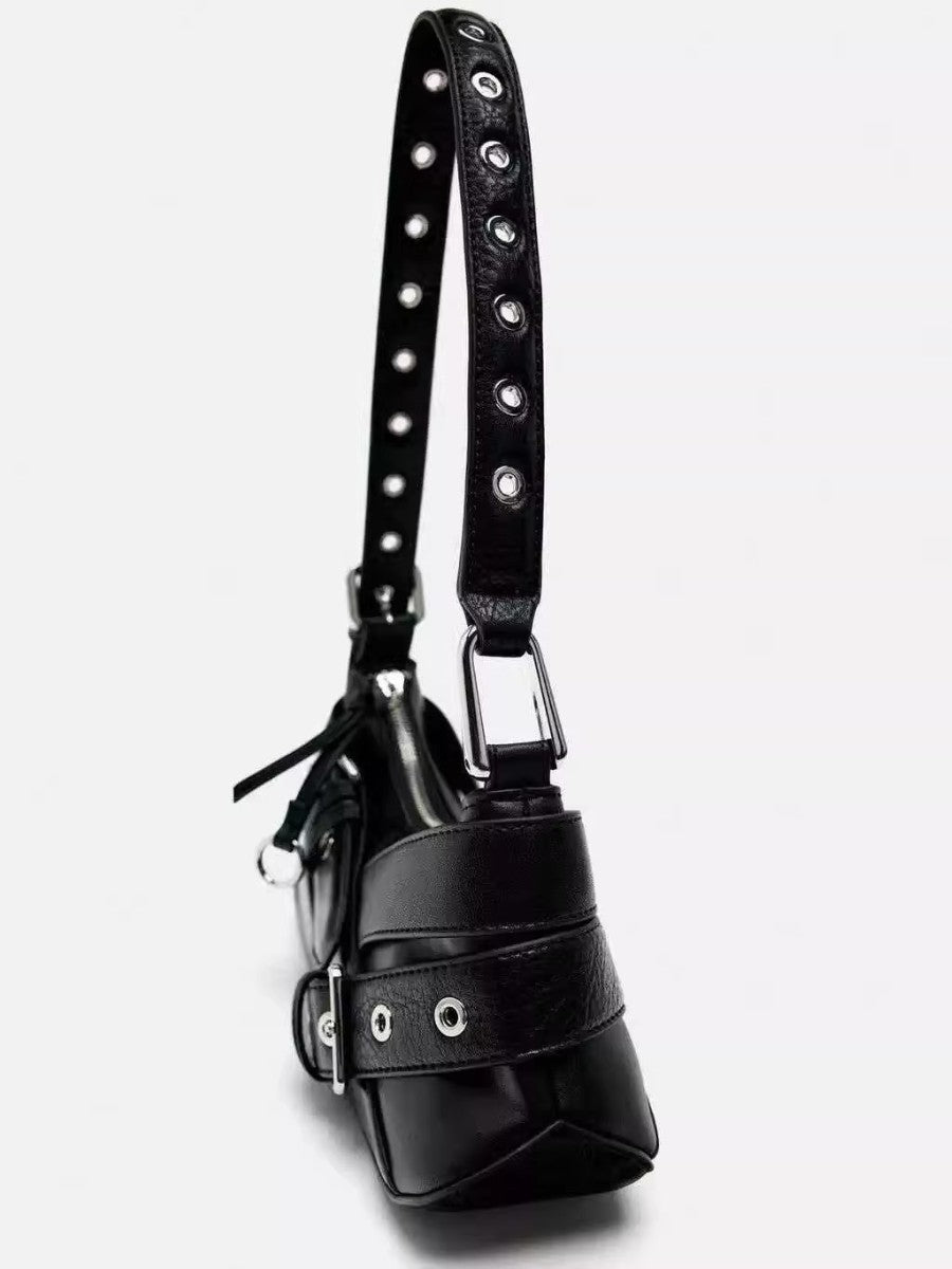 Retro Motorcycle Baguette Bag