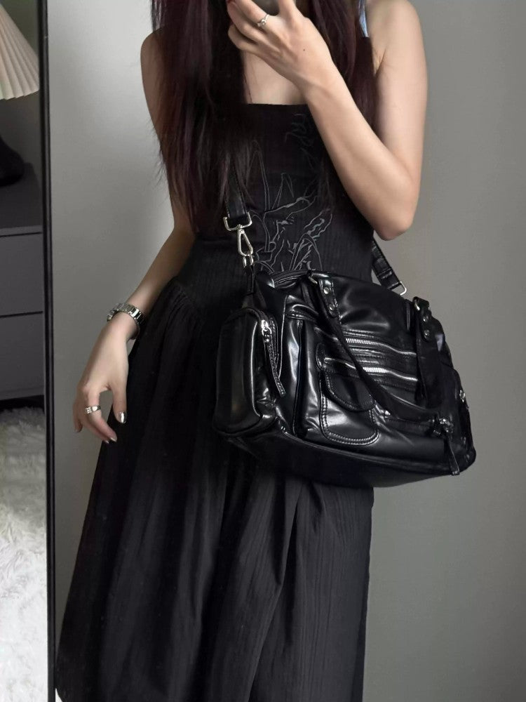 Punk Style Large Capacity Tote Bag for Women