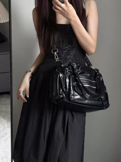 Punk Style Large Capacity Tote Bag for Women