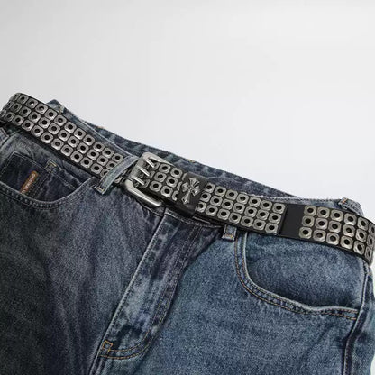 Punk Rivet Leather Belt