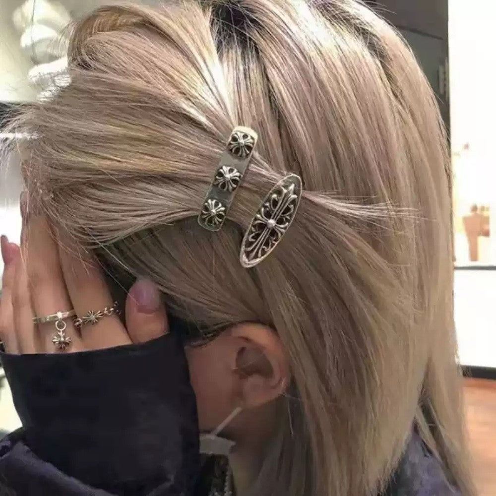 Retro Gothic Cross Hairpins