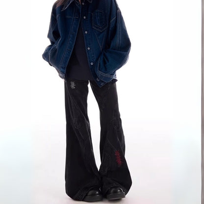 Y2K High Waist Flared Jeans